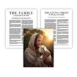 Lost and Found Proclamation Set - Framed/Unframed Wall Art family proclamation, framed lds art, lds art, lds proclamation, lds family proclamation, living christ