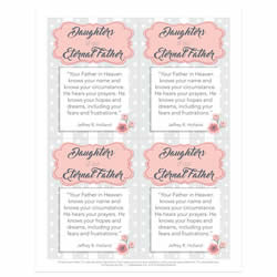 Daughter of our Eternal Father - Digital Download lds visiting teaching method, lds visiting teaching handout, lds relief society message handout