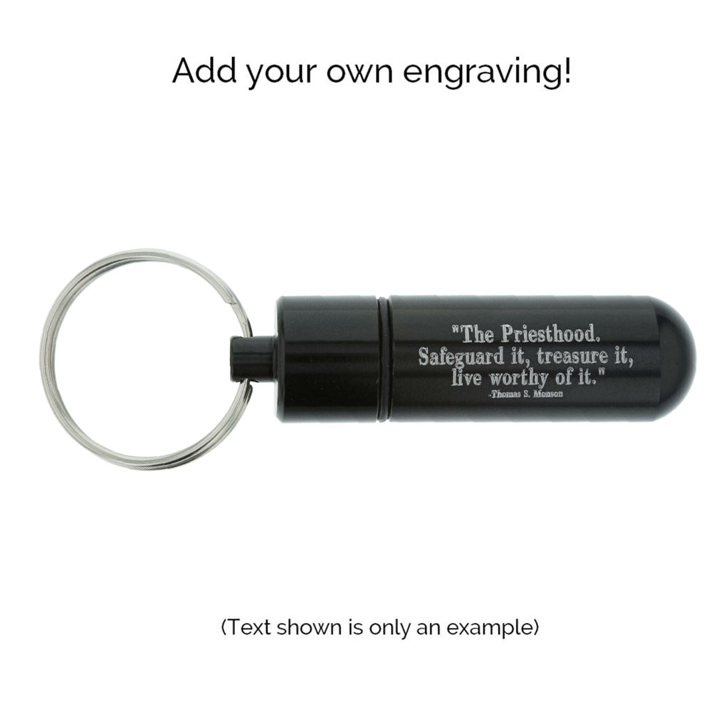 Black Aluminum Oil Vial - LDP-OVL40