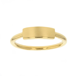 Customizable Bar Ring - Gold blank bar ring, customizable bar ring, lds bar ring, gold bar ring, personalizable bar ring, personalizable womens jewelry, rings with text, text rings, comfort fit customizable ring, petite gold ring, customizable petite ring