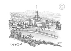 Bountiful Utah Temple - Sketch 
