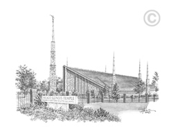 Chicago Illinois Temple - Sketch 