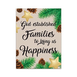 God Established Families to Bring Us Happiness - Digital Download lds visiting teaching method, lds visiting teaching handout, lds relief society message handout, december relief society handout, october visiting teaching messsage