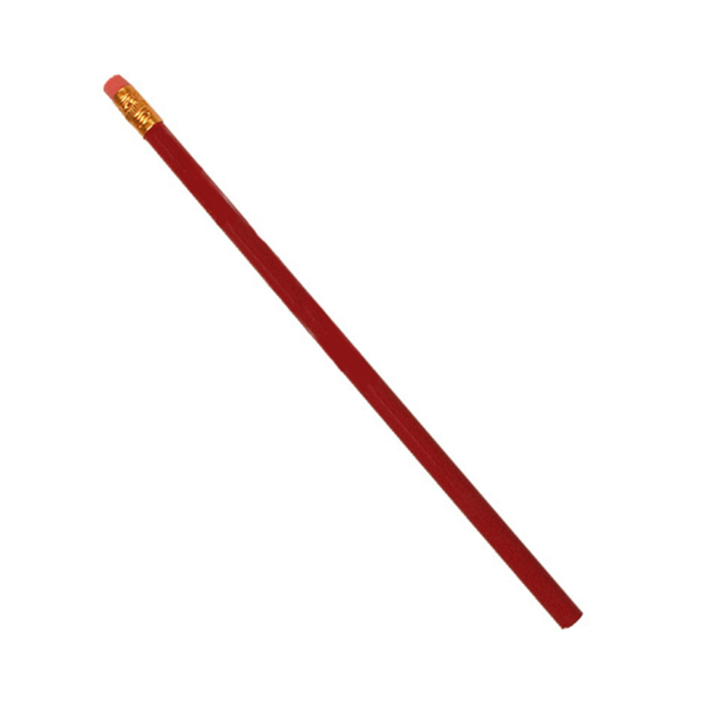 Red Scripture Marking Pencil with Eraser - EMA-27101