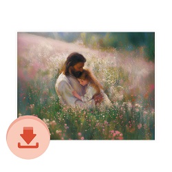 I Feel My Saviors Love - Digital Download Art digital download, printable art, lds art, jesus art