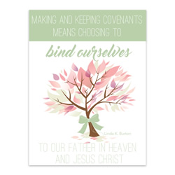 Bind Ourselves to Father In Heaven - Digital Download lds visiting teaching method, lds visiting teaching handout, lds relief society message handout, june relief society handout