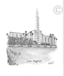 Los Angeles California Temple - Sketch 