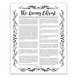 Organic Living Christ organic, leaf, black, gold, charcoal, the living christ, living christ, home decor, family posters,