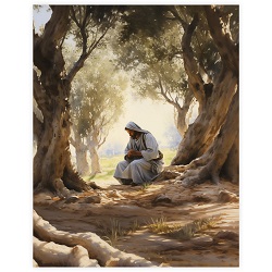 Garden Morning - Framed/Unframed Wall Art lds art, jesus lds art, framed lds art, lds artwork, lds wall art, jesus christ lds art