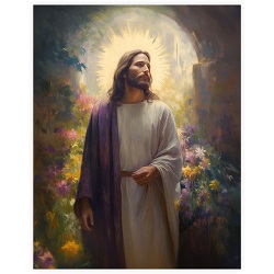 Joy Cometh in the Morning - Framed/Unframed Wall Art lds art, jesus lds art, framed lds art, lds artwork, lds wall art, jesus christ lds art