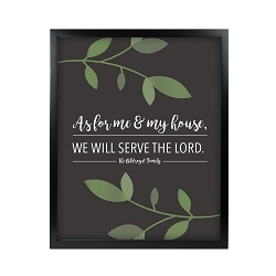 As For Me and My House Vine Wall Art - Black wall art, word art, vine art, vine wall art, vine word art, scripture art, scripture quote, quote art, vine, vines