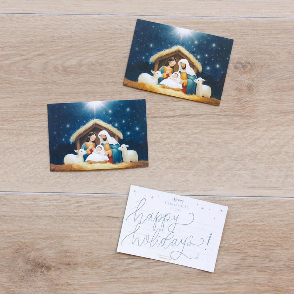 Nativity Blessing - Minicard - LDP-ART-P-DA-NTVY-3X4