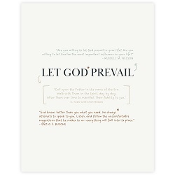 Let God Prevail Annotation Art - Framed/Unframed framed art, framed lds art, inspirational art, framed inspirational art, lds art