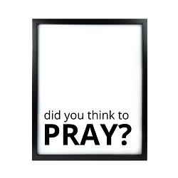 Did You Think to Pray LDS Quote Wall Art - Modern Did You Think to Pray LDS Quote Wall Art, lds quote wall art, lds wall art, framed lds quote, word art