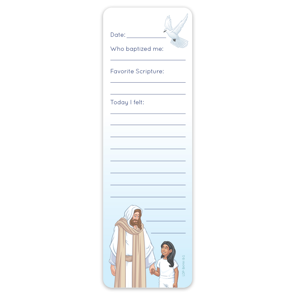 Girl's Baptismal Covenant Bookmark - LDP-BM-BGRL
