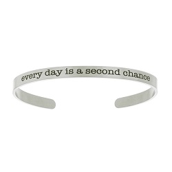 Every Day Is a Second Chance Cuff Bracelet lds bracelets, lds cuff bracelet, lds baptism gift, 