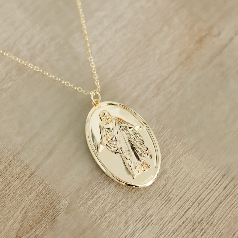 Christus Pendant Necklace - Silver/Gold - LDP-CHRIST-PEN