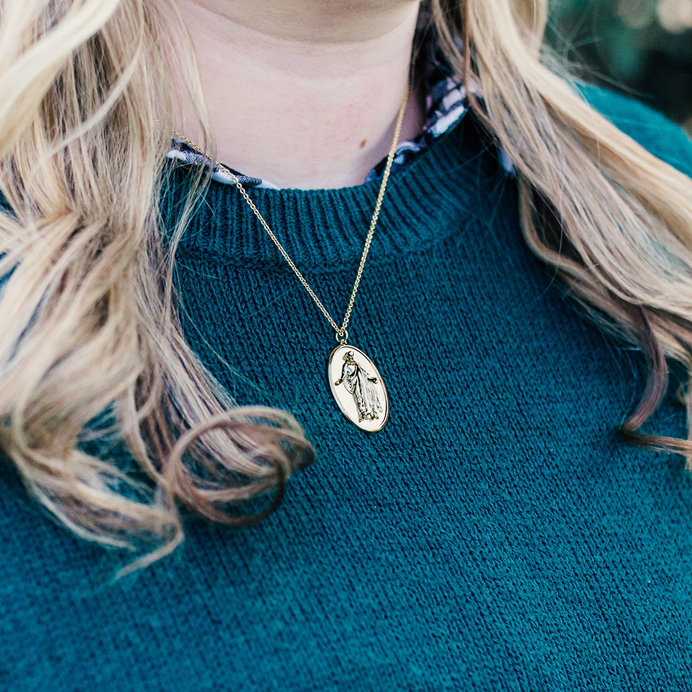 Christus Pendant Necklace - Silver/Gold - LDP-CHRIST-PEN