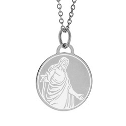 Christus Necklace - Side christus necklace, christ necklace, christus statue necklace, 