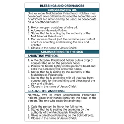 Pocket Priesthood Ordinance Card pocket priesthood ordinance card, priesthood ordinance card