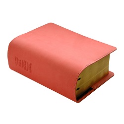 Quad Slip Cover - Coral pink lds scriptures, orange lds scriptures, lds scriptures, pink lds scripture, orange lds scripture, pink quad, orange quad, color quad scriptures, pink quad scriptures, orange quad scriptures, scripture cover, lds scripture cover, slip cover, scripture slip cover