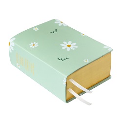 Hand-Bound Genuine Leather Quad - Daisy Dreams (6 Colors) daisy pattern, daisy scriptures, daisy pattern scriptures, daisy, daisies, pattern scriptures, patterned scriptures, lds scriptures, scriptures