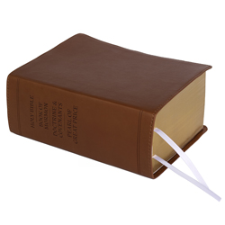 Hand-Bound Simulated Leather Quad - Bark Brown brown lds scriptures, custom lds scriptures, brown lds scripture, brown quad, color quad scriptures, brown quad scriptures
