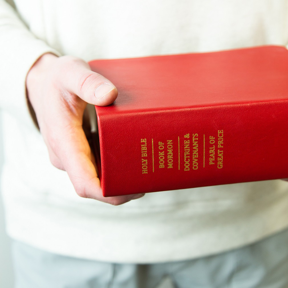 Hand-Bound Genuine Leather Quad - Cherry Red - LDP-HB-RQ-CHR