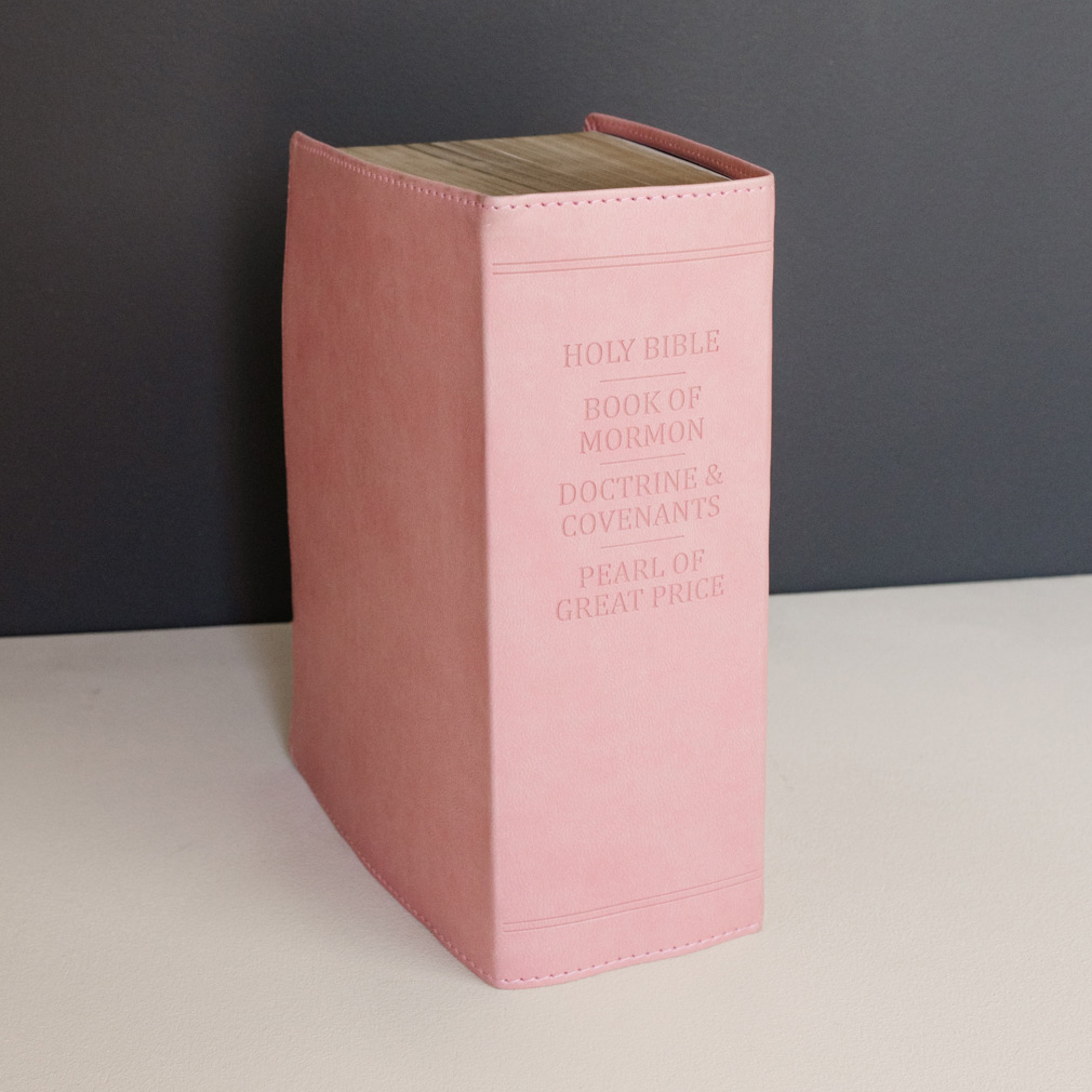 Hand-Bound Simulated Leather Quad - Petal Pink - LDP-HB-RQ-PP