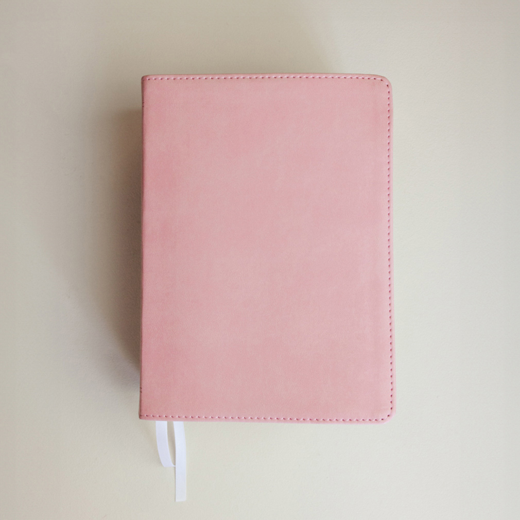 Hand-Bound Simulated Leather Quad - Petal Pink - LDP-HB-RQ-PP