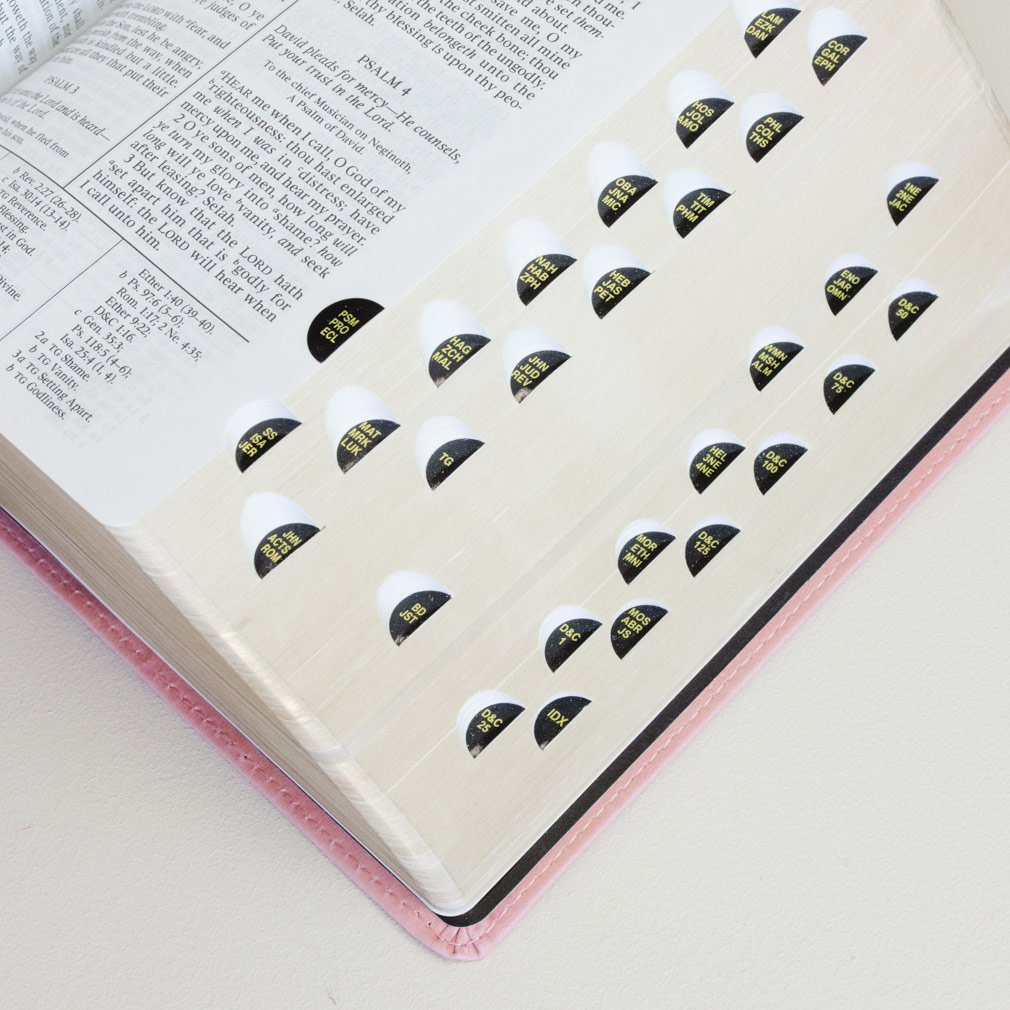 Hand-Bound Simulated Leather Quad - Petal Pink - LDP-HB-RQ-PP