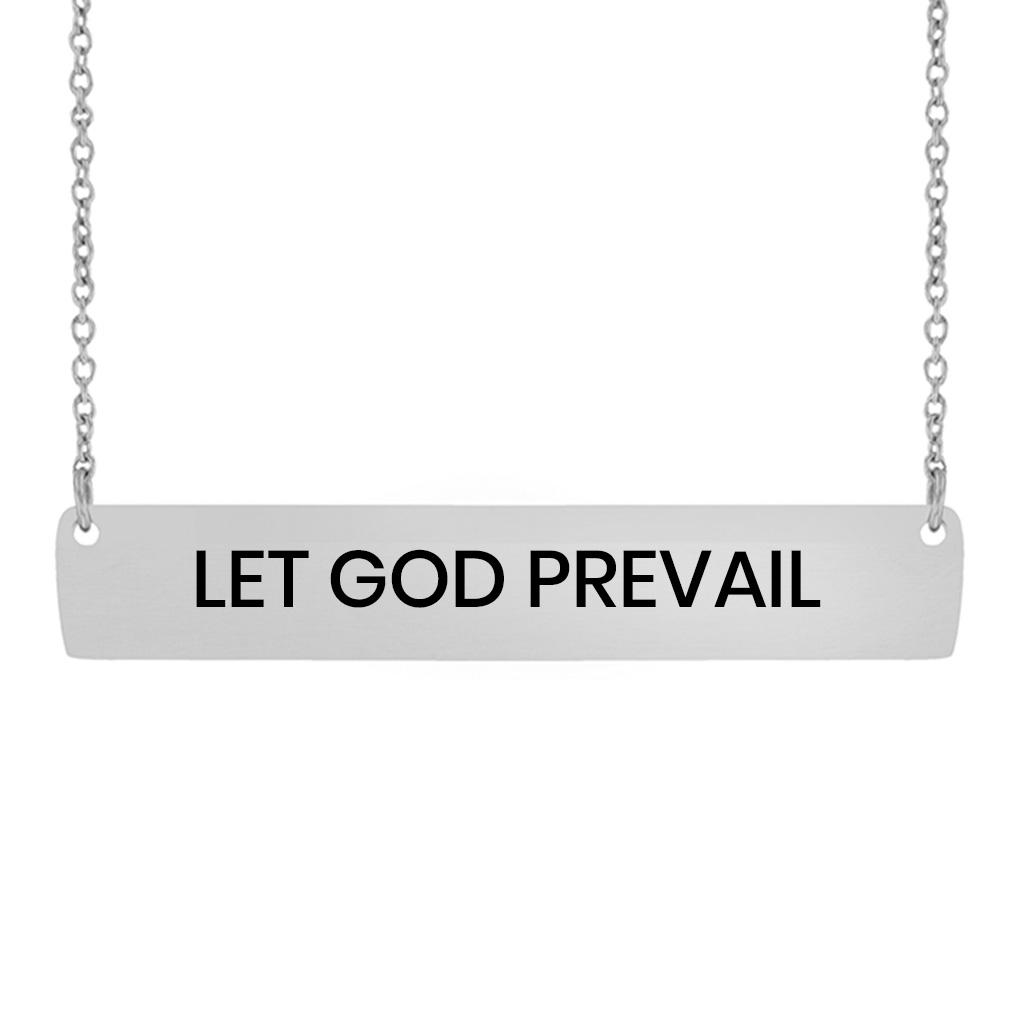 LDS Quote Horizontal Bar Necklace lds quote necklace, lds bar necklace, lds necklace