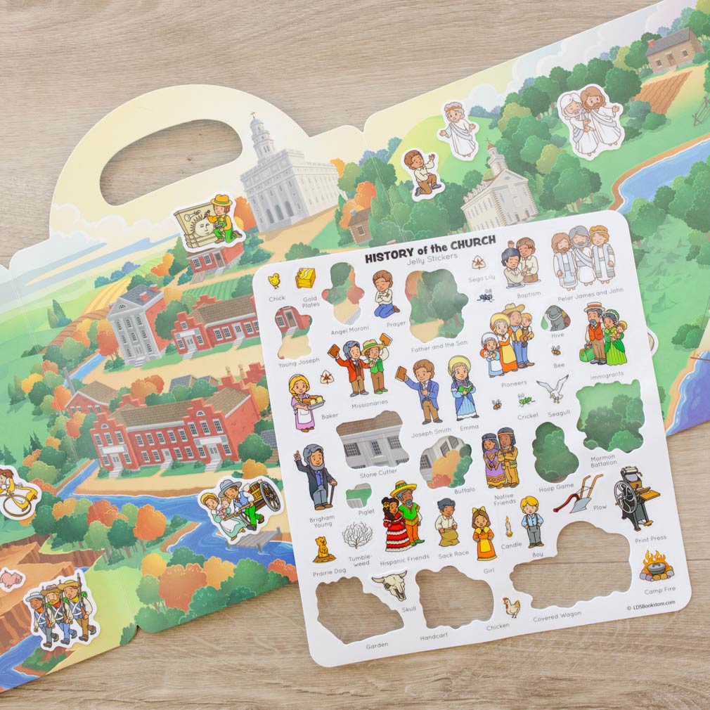 History of the Church Jelly Sticker Quiet Book  - LDP-JQB-CH