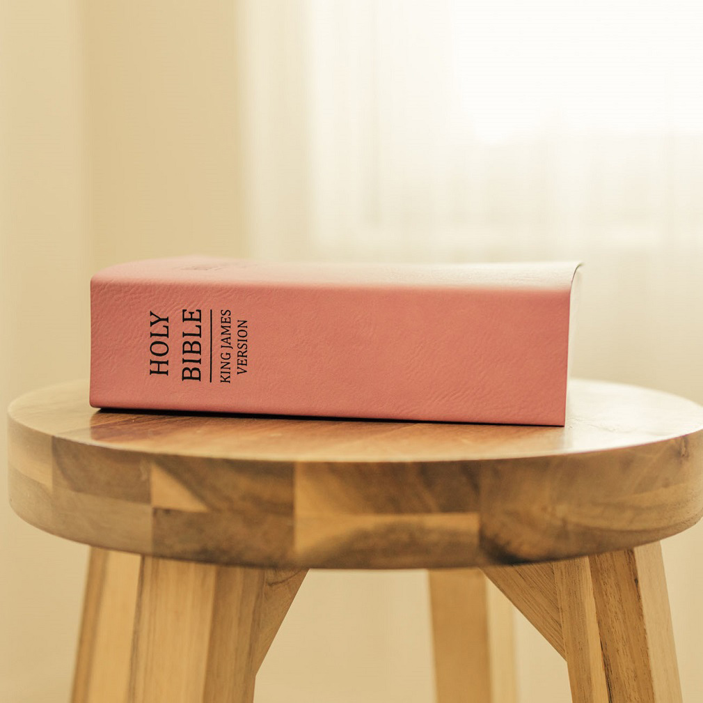 Leatherette Bible - Pink - LDP-LSC-B-B-PNK