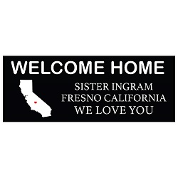 Borders Black Tag Missionary Welcome Home Banner black tag missionary poster, black tag missionary banner, personalized missionary poster, lds missionary poster, lds missionary welcome home banner