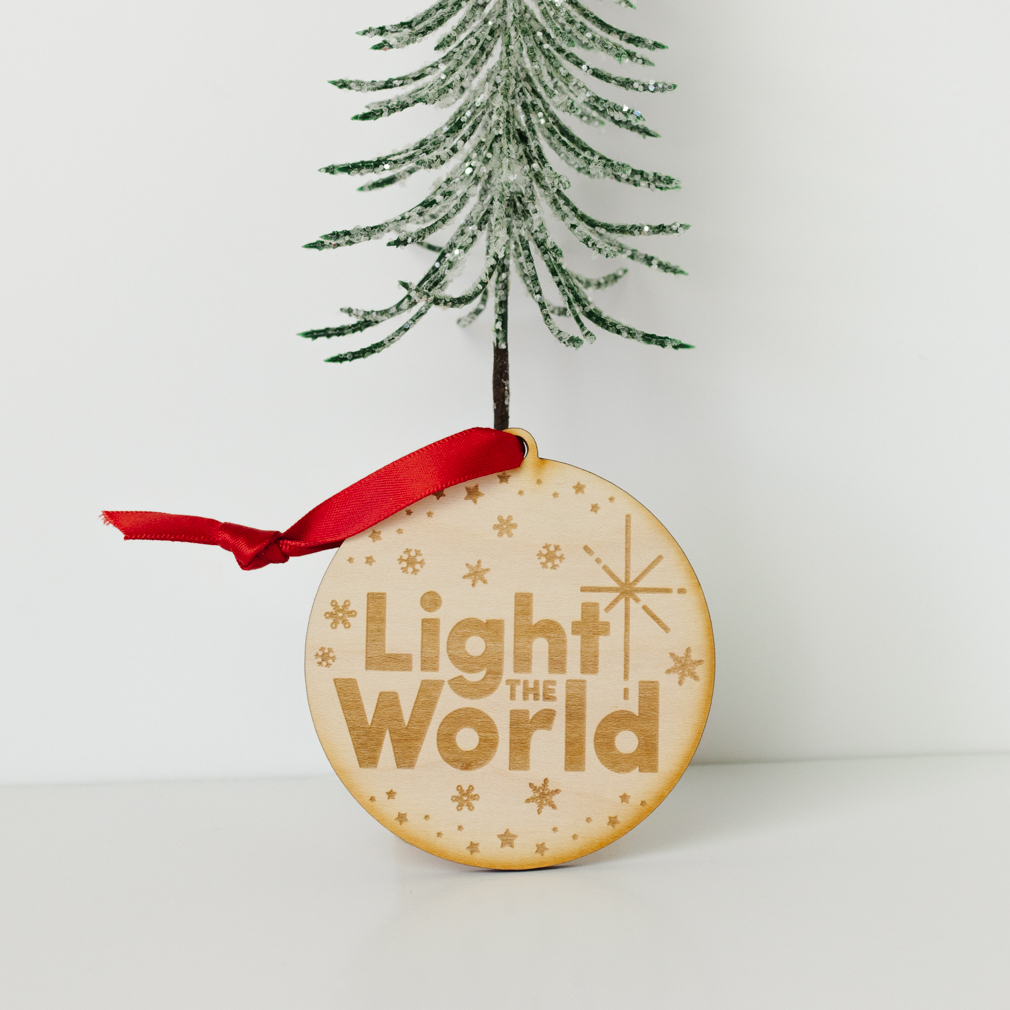 Light the World Ornament - Wood - LDP-ORN-LTW-WOOD