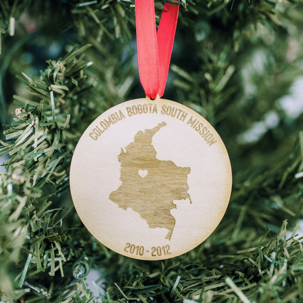 Heart Mission Ornament - Wood - LDP-ORN-MISSION-HEART-WOOD