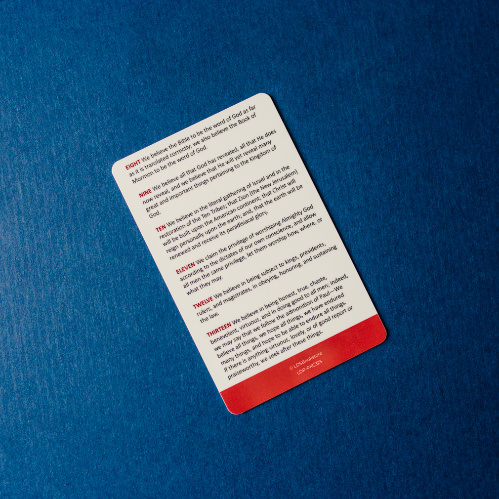 Articles of Faith Pocket Card - LDP-PKC325