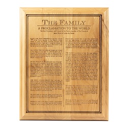 Family Proclamation Wood Plaque family proclamation wood plaque