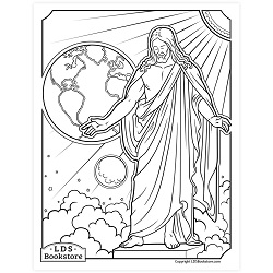 Christus Coloring Page - Digital Download christus coloring page, lds coloring page, lds printables, free lds printables