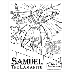 Samuel the Lamanite Coloring Page - Digital Download book of mormon coloring page, come follow me coloring page, lds coloring page, samuel the lamanite coloring page