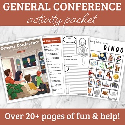 General Conference Activity Packet - Digital Download general conference printable, general conference activity packet, free general conference printable, general conference packet, october 2025 general conference activity packet