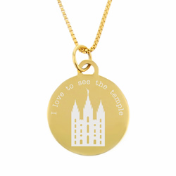 I Love to See the Temple Necklace - Gold 