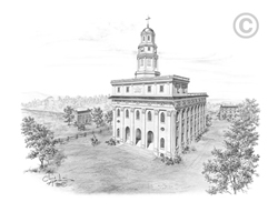 Nauvoo Illinois Temple - Sketch 