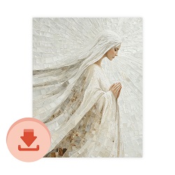 Our Mother in Heaven - Digital Download Art heavenly mother, heavenly mother art, digital download, digital art, download art, 