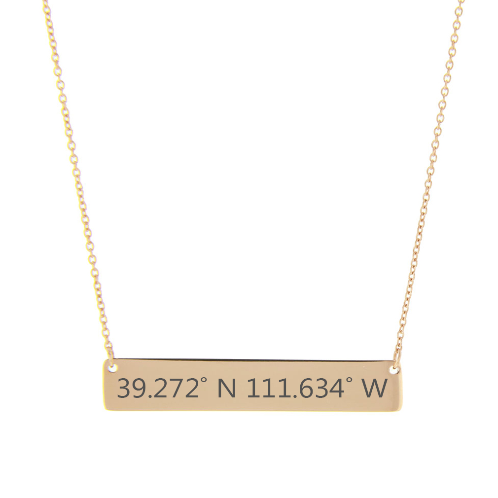 Temple Coordinates Necklace - LDP-HBN10261