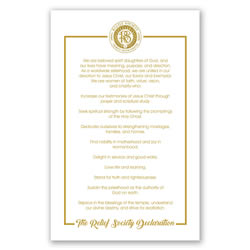 Relief Society Declaration - Digital Download relief society poster, relief society posters, relief society, relief society declaration, gold poster, printable relief society poster