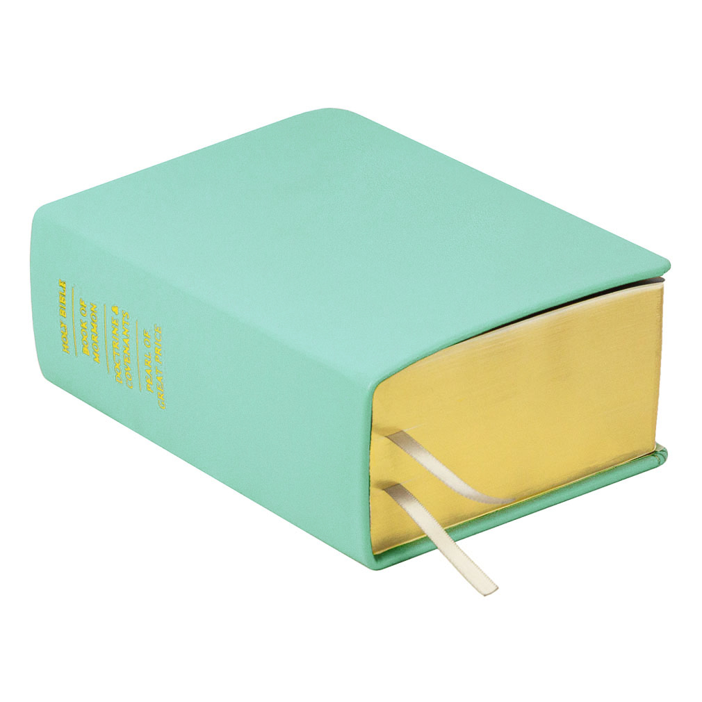 Hand-Bound Genuine Leather Quad - Light Turquoise - LDP-HB-RQ-LTQ