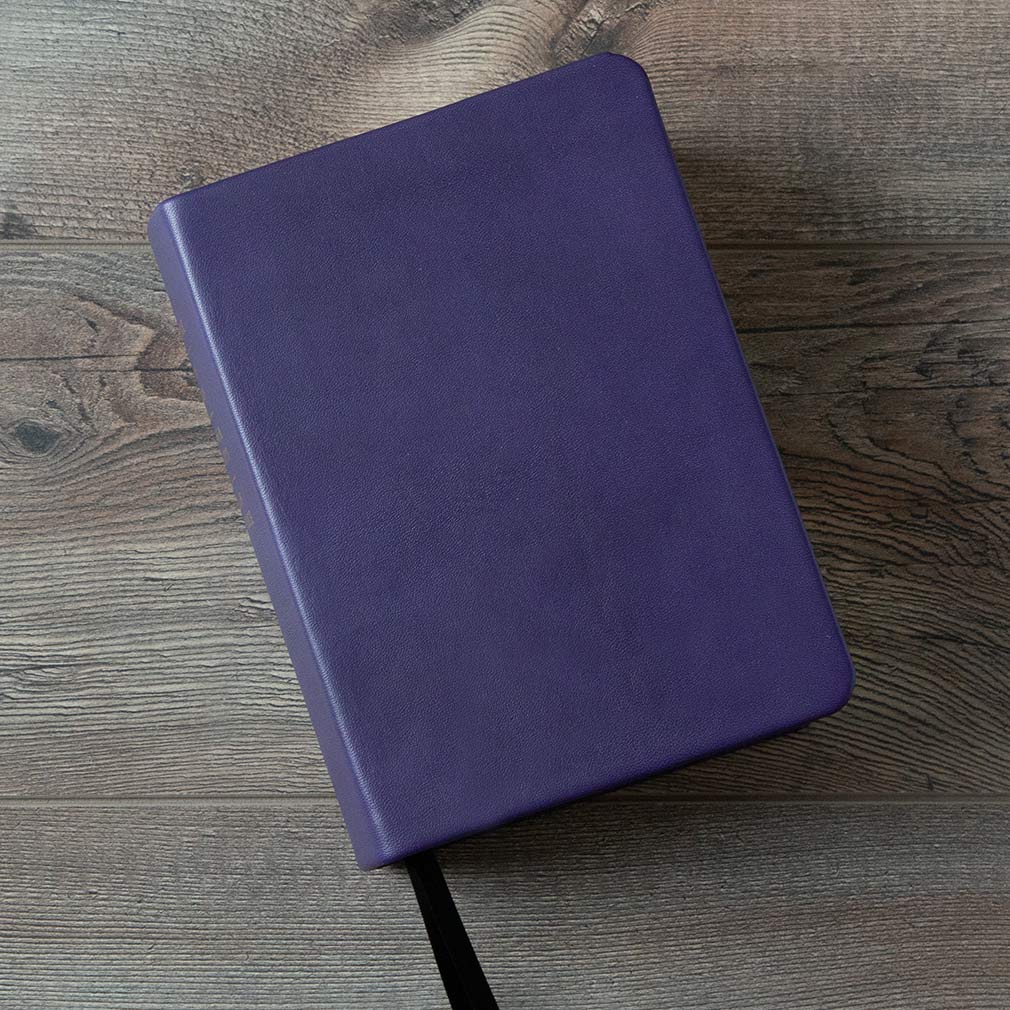 Hand-Bound Genuine Leather Quad - Violet - LDP-HB-RQ-VLT